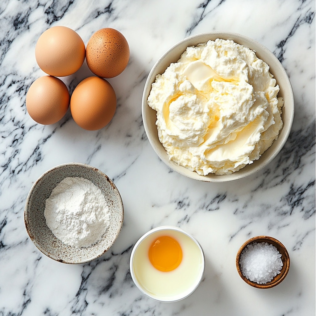 Gluten free cloud bread ingredients laid out