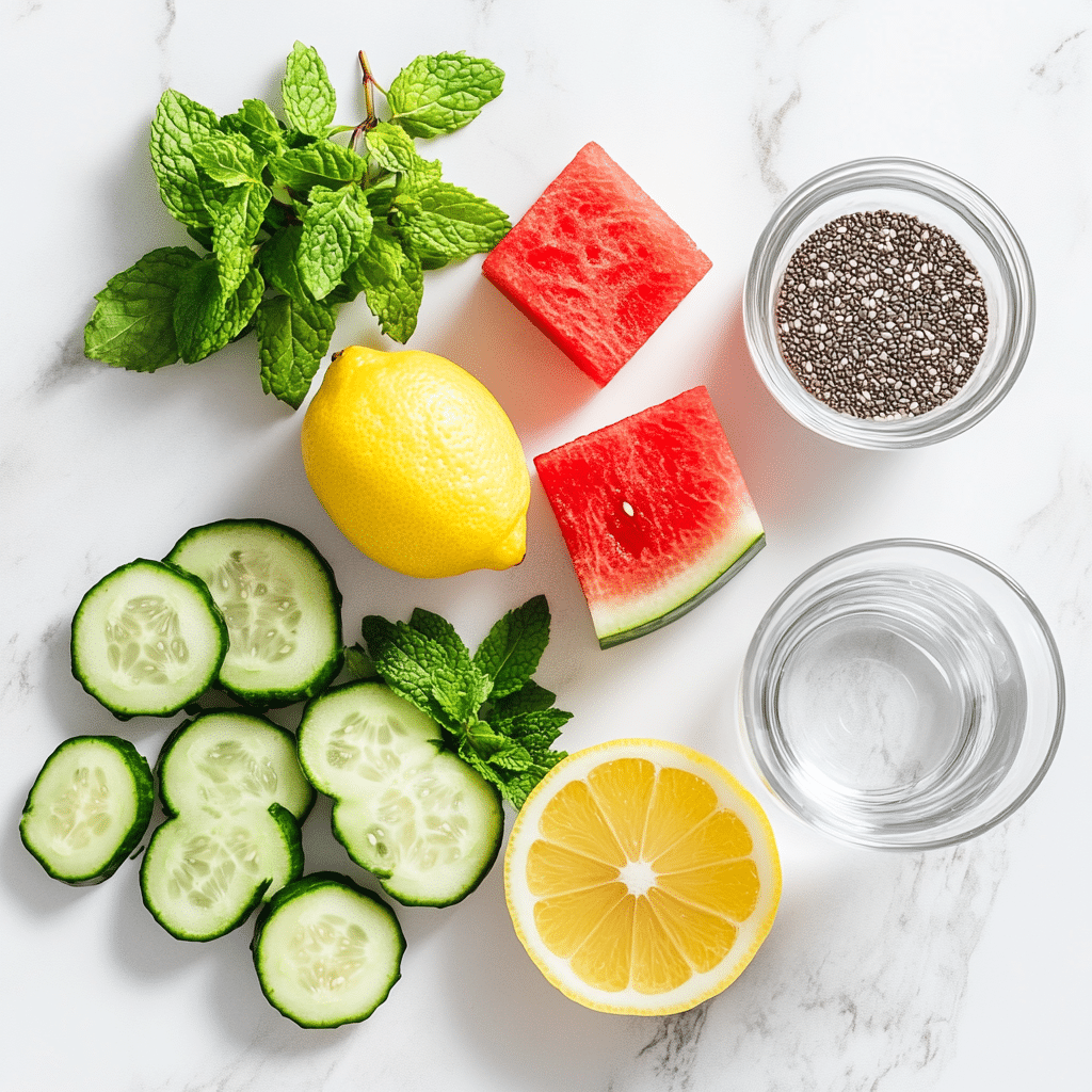 Ingredients for Watermelon Detox Drink
