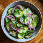 Vibrant cucumber salad recipe with fresh herbs