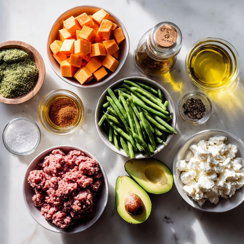 high-protein ground beef bowl gluten-free ingredients