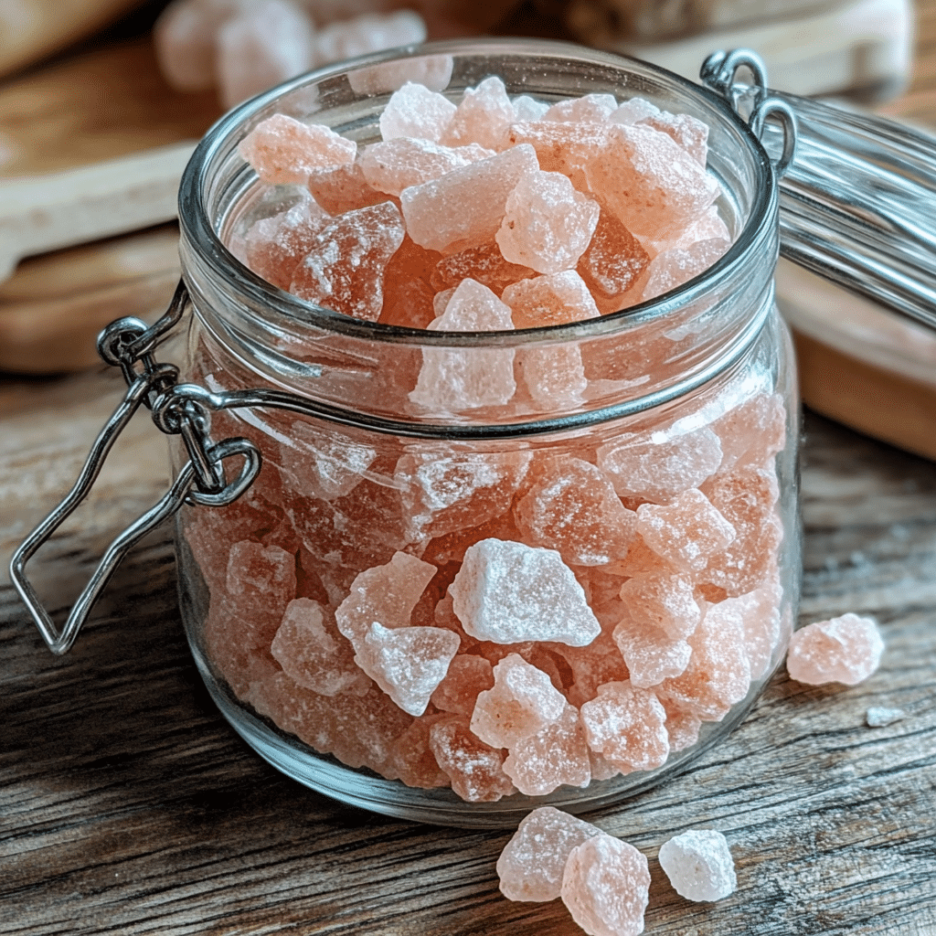 Pink Himalayan salt crystals for weight loss
